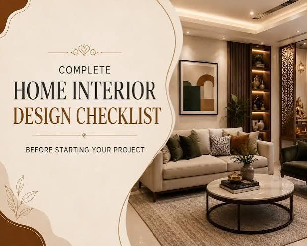 Home Interior Design Checklist Before Starting Your Project